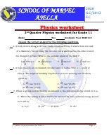 Physics Work Sheet For Grade 11.pdf